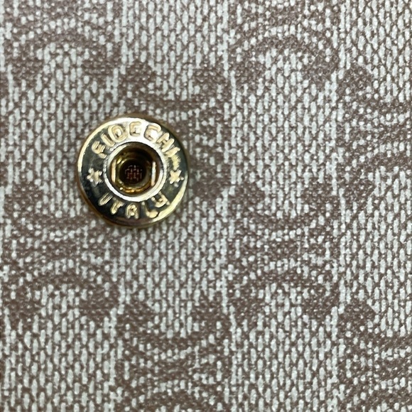 Celine Macadam Compact Wallet Beige Blason Leather Bifold Triomphe Snap - Picture 8 of 17